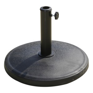 Round Concrete-Look Umbrella Base