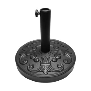 Ornate Round Resin Umbrella Base