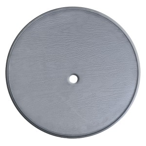 60 cm Round Patio Umbrella Pole Table Outdoor Umbrella Table Tray OFP-582