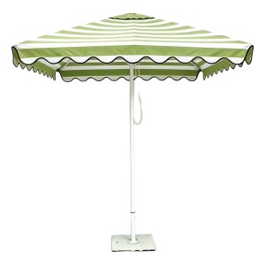 2x2m Square Market Umbrella with Scalloped Valance – Aluminum Frame OFP-098