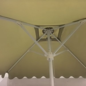 2x2m Square Market Umbrella with Scalloped Valance – Aluminum Frame OFP-098
