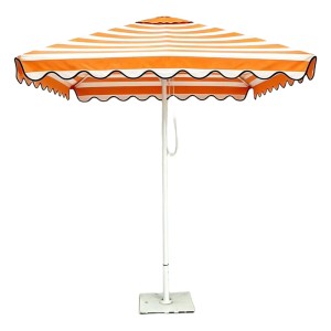 2x2m Square Market Umbrella with Scalloped Valance – Aluminum Frame OFP-098